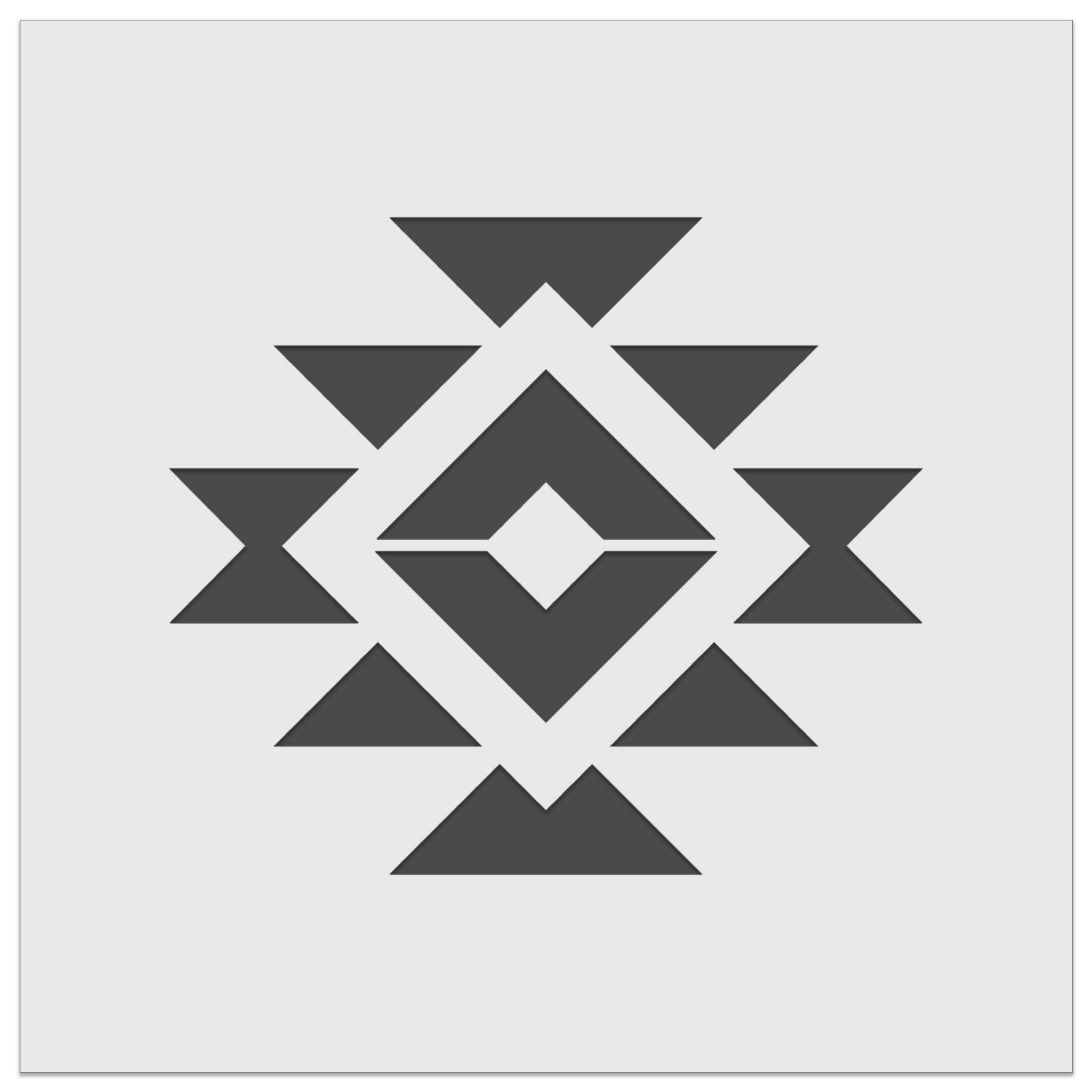 Southwest Pattern Shape Wall Cookie DIY Craft Reusable Stencil - Etsy