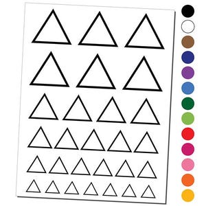 Triangle Witch Symbol Fire Wicca Element Temporary Tattoo Water Resistant Fake Body Art Set Collection