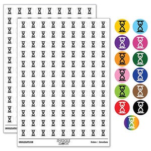 Sand Timer 200+ 0.50 inch Round Stickers