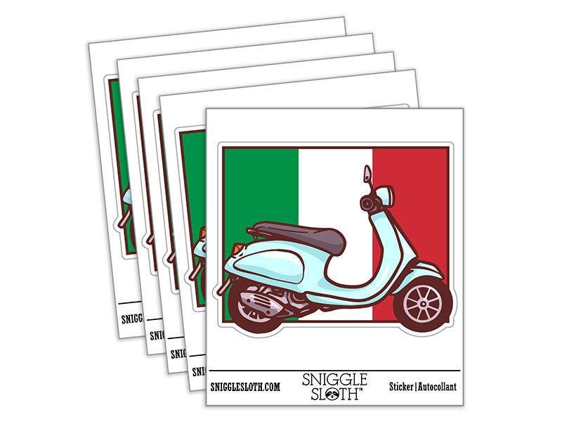 Bike Label 300060N - Adesivi 3D Bandiera Italia, 5 Pezzi In 3 Forme Diverse, Resistenti E UV, Per Auto, Moto, Casco, Superfici Lisce - Made In Germany - 2