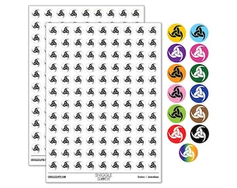 Horns of Odin Triple Viking Symbol 200+ 0.50 inch Round Stickers