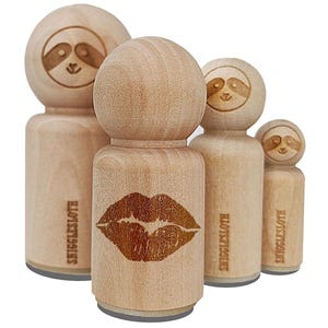 Realistic Juicy Lips Kiss Smooch Rubber Stamp for Stamping Crafting Planners