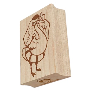 Swimming Swan Goggles Pool Float 12 Days of Christmas Rectangle Rubber Stamp for Stamping Crafting