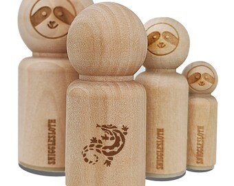 Southwestern Style Tribal Gecko Lizard Rubber Stamp for Stamping Crafting Planners