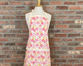 Daisy Fields Adult Reversible Full Apron, pair with toddler, kids or tween apron for matching apron set