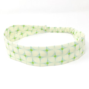 Cute Fabric Headband - Lime Hop Dot- Pick your size - fit toddlers to adults - 1-1/2&quot; wide
