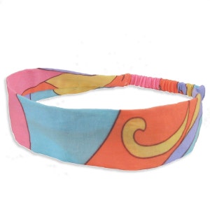 Girlie Swirl Fabric Headband - only small and large size available