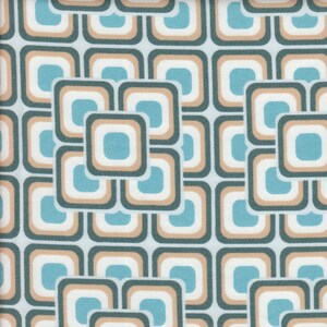 Art Gallery Fabrics - Legacy Grand Mosaic Blue - Tessuto 1 yard di rotolo (disponibile altro)