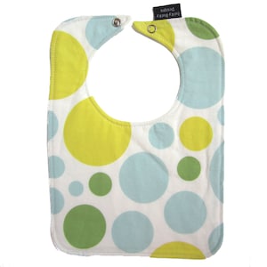 Dream Dot Reversible Bib with snap closure
