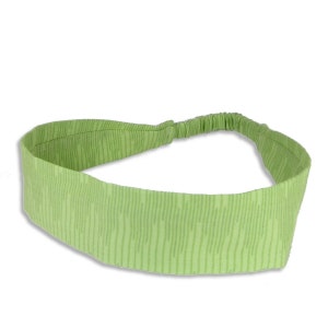 Fabric Headband Groovy Green Pick your size fit toddlers to adults 1-1/2 wide image 1