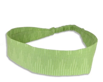 Fabric Headband - Groovy Green - Pick your size - fit toddlers to adults - 1-1/2" wide