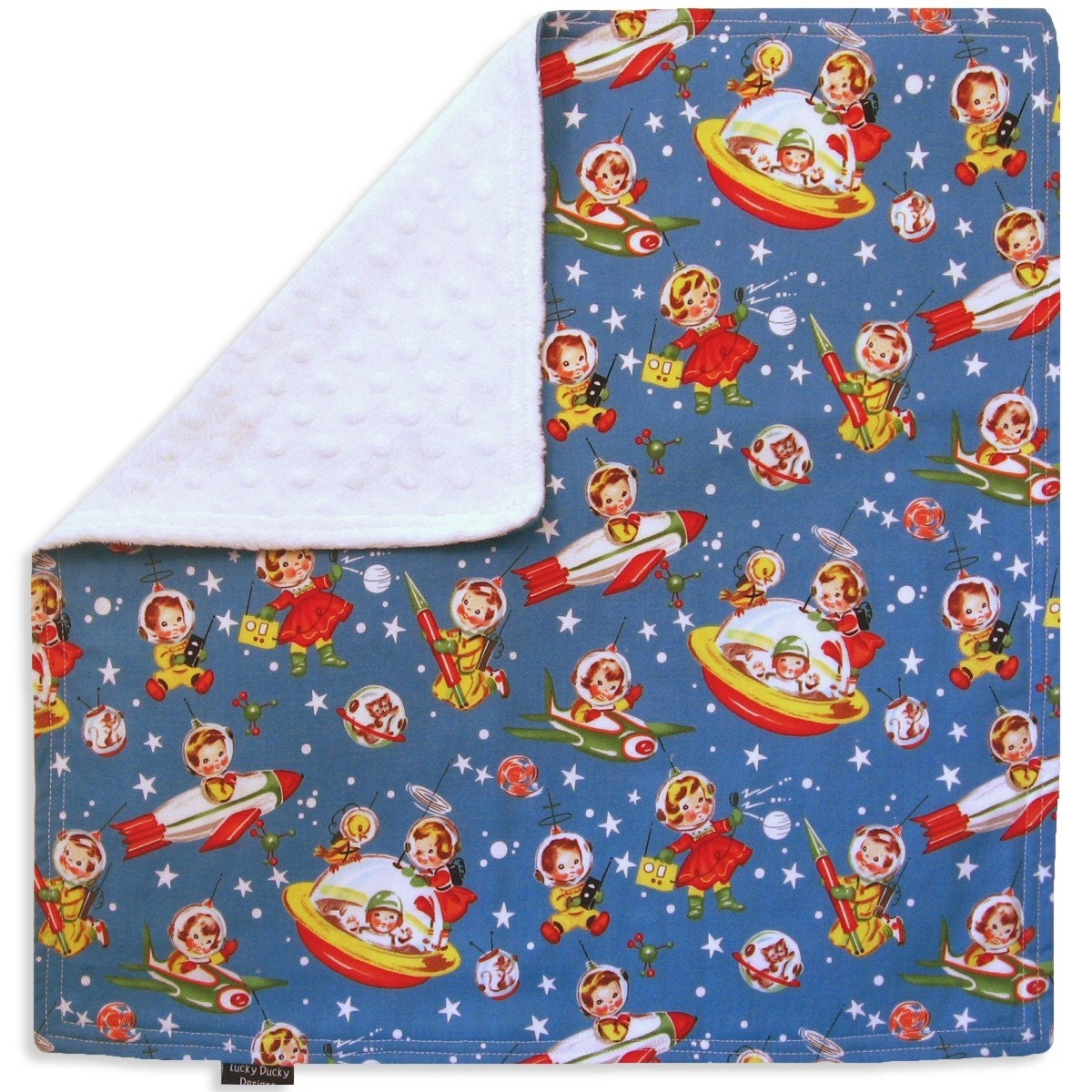 Rocker Rascals Rocket Rascals Cuddle Blanket With Minkee (minky) - Etsy