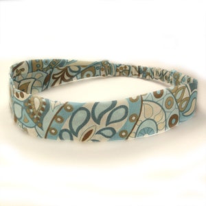 Stoffen hoofdband - Beach Paisley - Kies uw maat - geschikt voor peuters tot volwassenen - 1-1/2&quot; breed