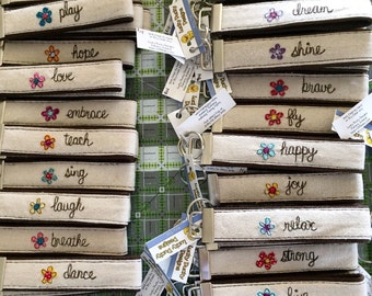 Llavero, Llavero de Palabra del Año, Llavero de Inspiración, Llavero de Palabra, Llavero Personalizado, Llavero de Nombre, llavero