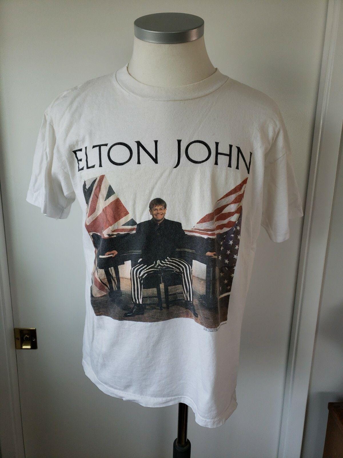 90s Elton John Shirt - Etsy