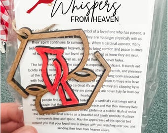 Memorial Cardinal Ornament: Sympathy Gift, Laser Cut Design (Digital Download)