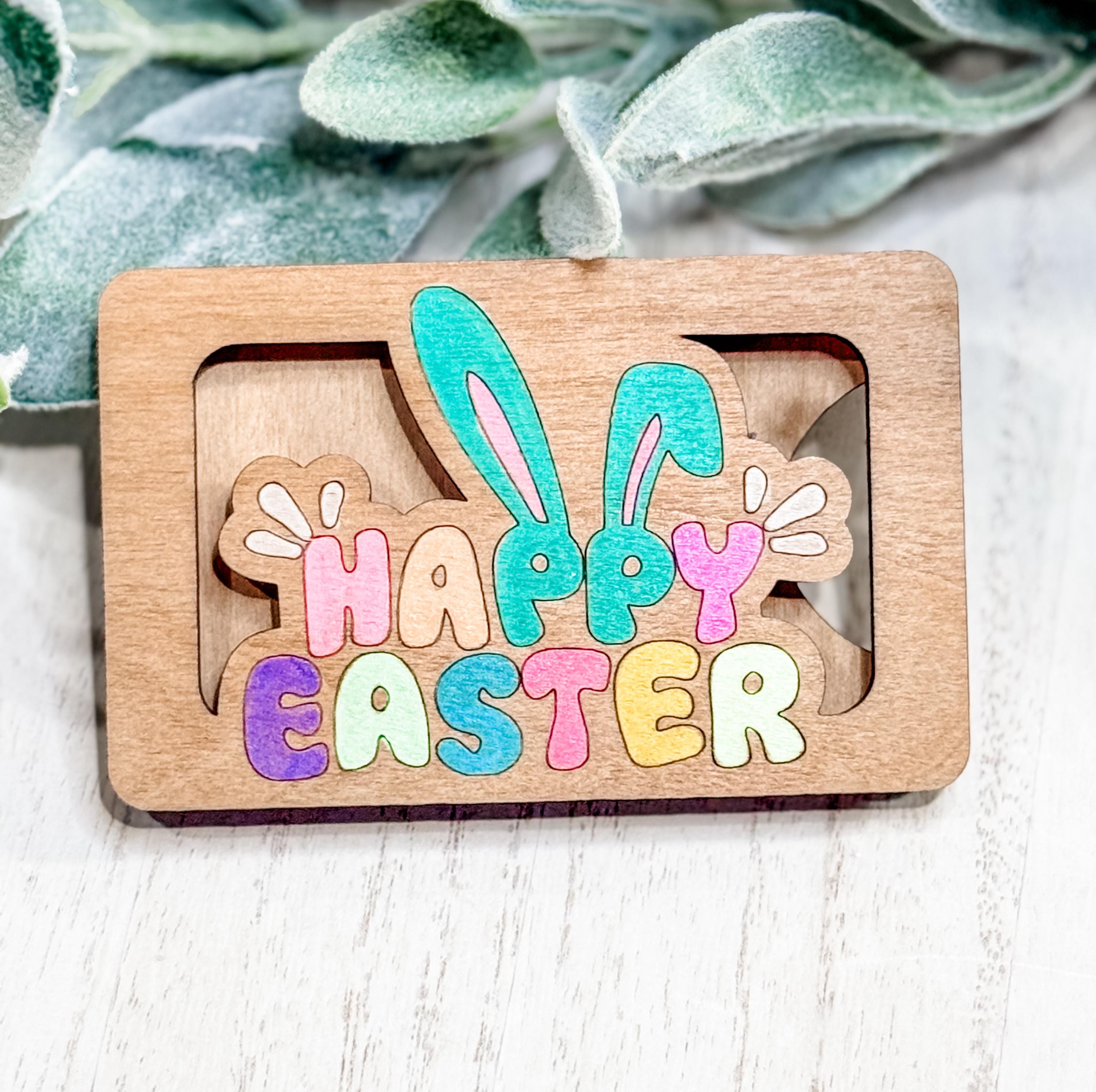 Easter Gift Card Holder SVG, Laser SVG, Easter Bunny Svg, Easter Svg ...