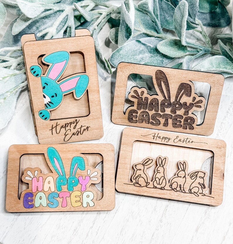 Easter Gift Card Holder SVG, Laser SVG, Easter Bunny Svg, Easter Svg ...