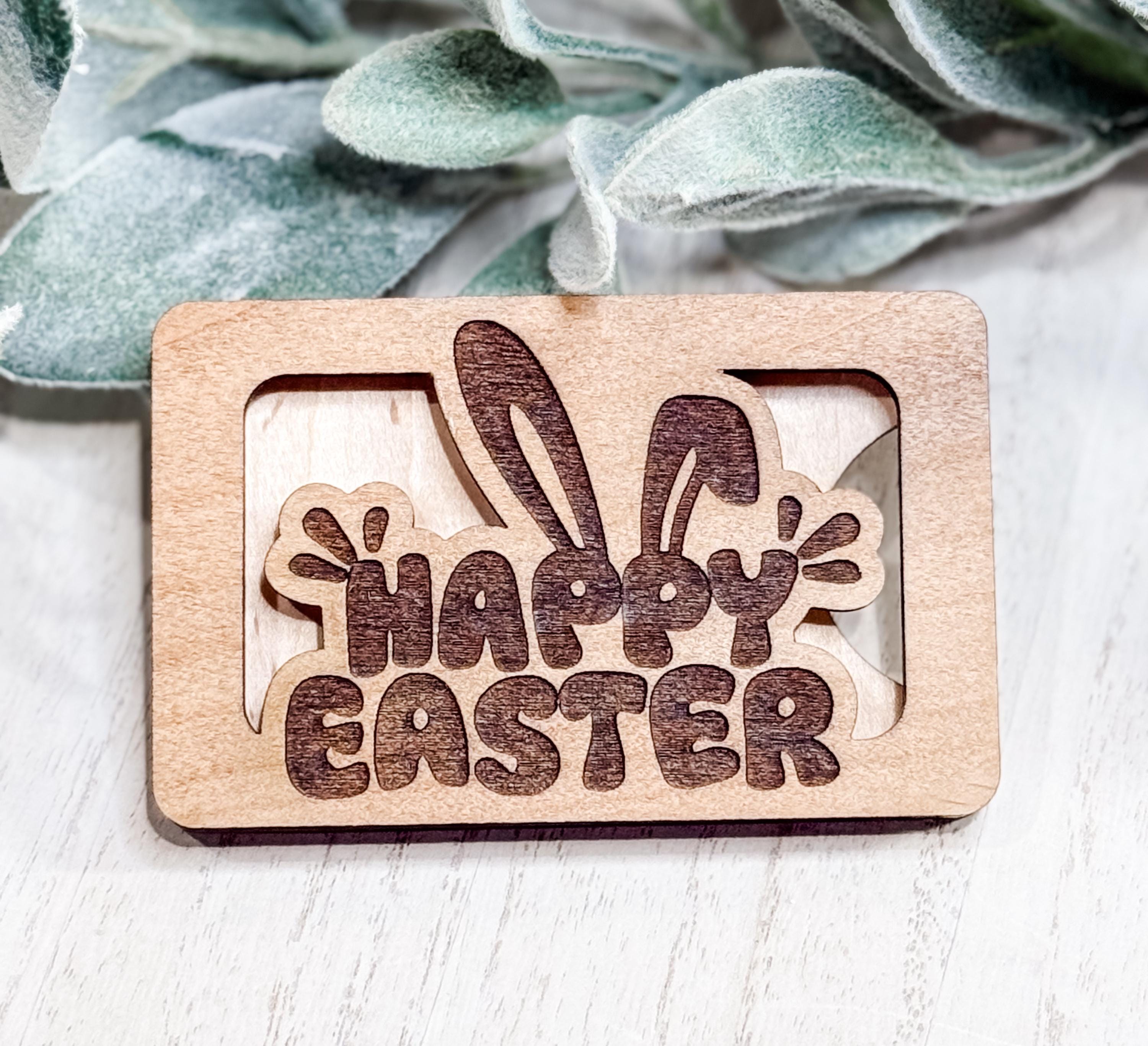 Easter Gift Card Holder SVG, Laser SVG, Easter Bunny Svg, Easter Svg ...