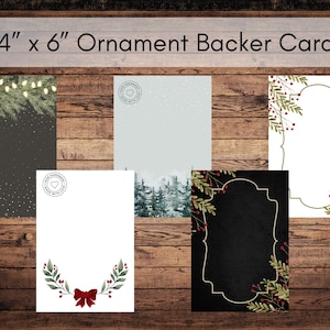 Cartões de apoio para ornamentos, download de ornamentos, cartões de ornamentos, cartões de ornamentos 4x6, embalagens de ornamentos, suprimentos para pequenas empresas, suprimentos para ornamentos