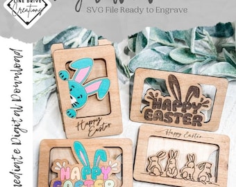 Easter Gift Card Holder SVG, Laser SVG, Easter Bunny svg, Easter svg, easter svg laser files, Gifts for friends, Easter Gift