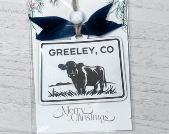 Colorado Cow Ornament SVG: Rocky Mountain Laser Cut File (Digital Download)