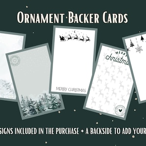 Tarjetas de respaldo para adornos, descarga de adornos, tarjetas para adornos, tarjetas para adornos de 4 x 6, embalaje para adornos, suministros para pequeñas empresas, suministros para adornos