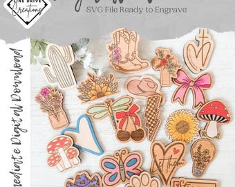 Car Vent Clip SVG: Laser Cut Files for Wood (Digital Download)