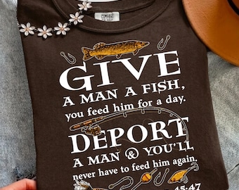 Deport A Man Trump Quote PNG, Political Humor Fishing Digital Download
