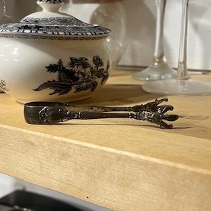 Antique Gorham Sterling Silver Sugar Tongs - Chantilly Pattern (1895) RARE