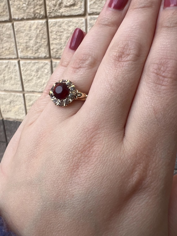 Antique Edwardian Paste Statement Ring - CLASSIC … - image 19