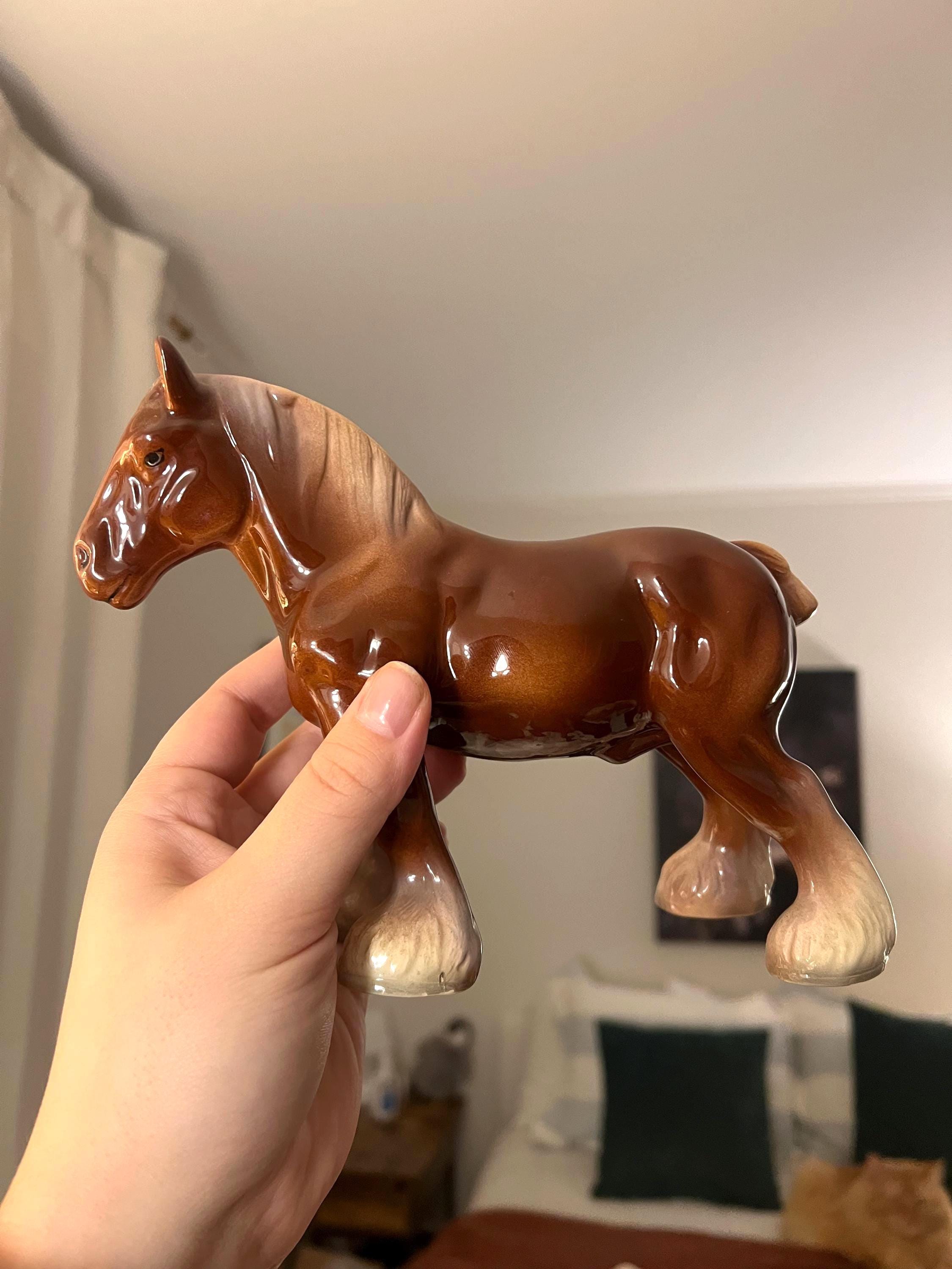 BESWICK 馬　置物 ヴィンテージ英国 Beswick ブランドの陶器 -グレーの馬