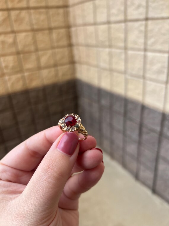 Antique Edwardian Paste Statement Ring - CLASSIC … - image 16