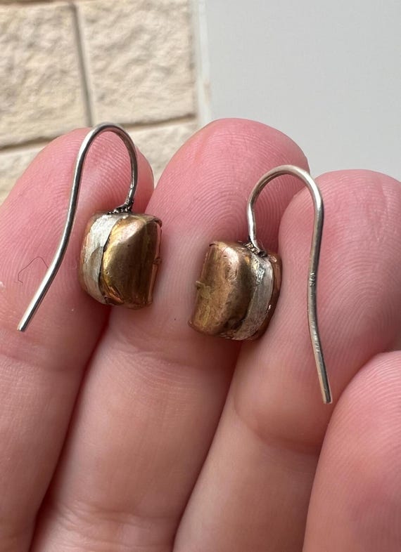 ANTIQUE Georgian Emerald Paste Conversion Earring… - image 5