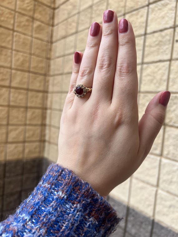 Antique Edwardian Paste Statement Ring - CLASSIC … - image 15