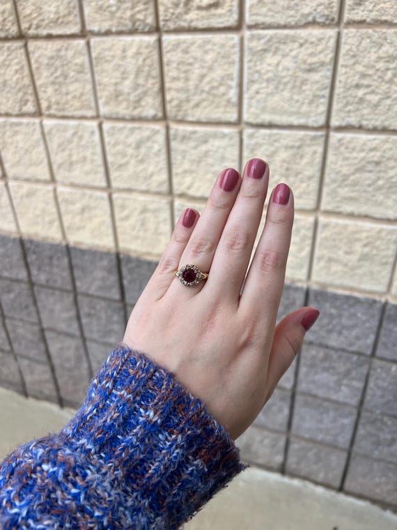 Antique Edwardian Paste Statement Ring - CLASSIC … - image 17