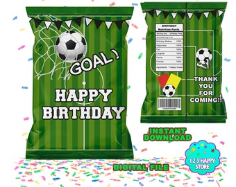 12 sacchetti di carta da calcio per feste a tema, per feste di compleanno per bambini, riunioni, sacchetti per caramelle, accessori per feste