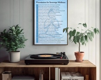 Motivational Affirmation Wall Art: Self-Care Wellness Quote (Digital Download)