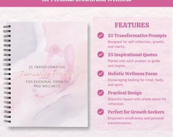 Self Reflection Journal: Personal Growth Prompts (Printable PDF Download)