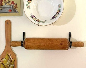 Rustic Farmhouse Rolling Pin display hook, Multiple hook storage