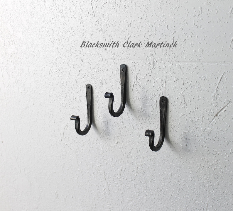Rustic Wall Hook Unique Hooks Metal Coat Iron Set Of 3