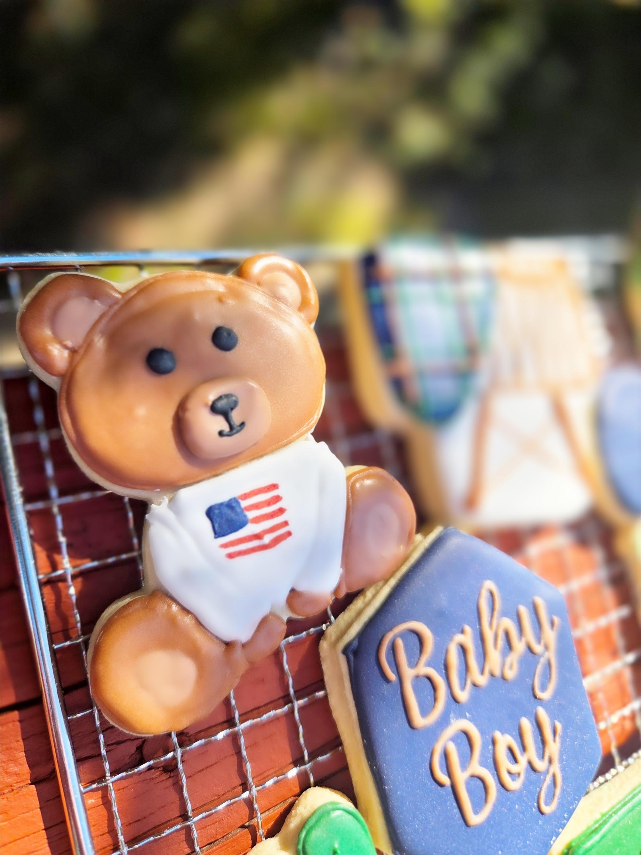 Ralph Lauren Inspired Baby Shower Cookies, Individually Wrapped (1