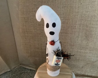 PRIMITIVE HALLOWEEN GHOST-Spooky Ghost-Boo Ornie Doll