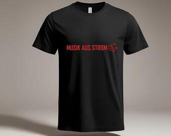 Electric Music T-Shirt | Minimalist Electro Shirt, 80s Retro Design | Gift for Synthesizer & Techno Fans | MakeLanie Design