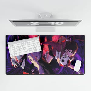 Ken Takakura & Momo Ayase DanDaDan Desk Mat Anti-Slip Gaming Mousepad