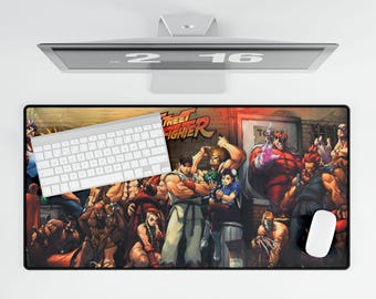 Street Fighter Desk Mat Anti - Slip Gaming Mousepad