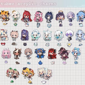 vtuber hololive / nijisanji / vspo / indie | 2 inch charms