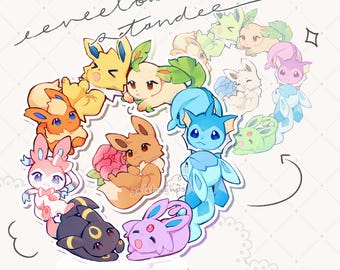 eeveelutions | hanging acrylic standee