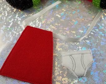Doll 12" or Elf Clothes - C- Underpants Outfit