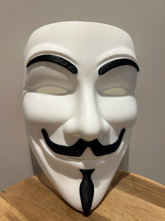 Guy Fawkes Mask - Etsy